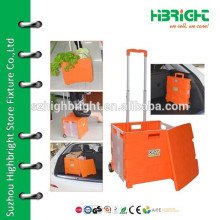 rolling plastic foldable cart